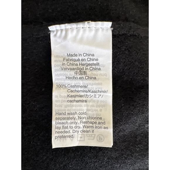 J. Crew Everyday Tie Neck Keyhole Cashmere Sweater Black Size M - Picture 7 of 11